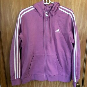 Adidas Lilac Jacket and Joggers with White Accents